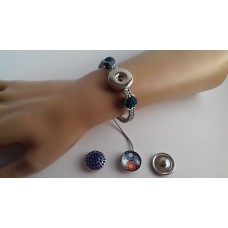 Shamballa s nacvakávacím knoflíkem